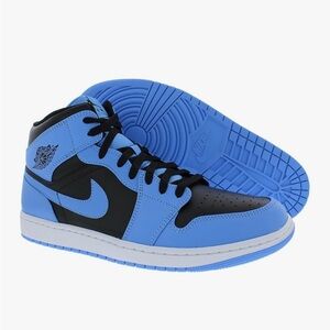 Nike Air Jordan Blue and Black High-Tops